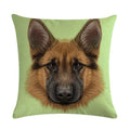 Cartoon Dog Cushion Cover by Axyaa - Linen Pet Pillow for Home Office Sofa Decor