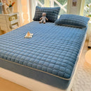 Axyaa Velvet Quilted Fitted Sheet, Thick Mattress Cover Protector, 180*200cm