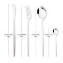 Axyaa Stainless Steel Cutlery Set - 32 Piece Western Flatware Silverware Kit