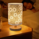 Axyaa LED Solid Wood USB Lamp for Desktop, Bedroom, Hotel - Creative Retro Design