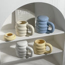 Axya™ Ceramic Coke Cup with Lid, Couples Mug Set, Coffee Tea Milk Water
