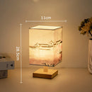 Axyaa Red Plum Fabric Landscape LED Table Lamp