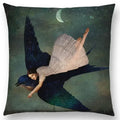 Axyaa Elegant Lady Fantasy Pillow Case for a Free Mind
