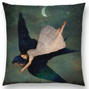 Axyaa Elegant Lady Fantasy Pillow Case for a Free Mind