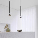 Axyaa Nordic Pendant Light for Kitchen Island with Long Pole for Dining Room & Bar