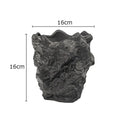 Axyaa Ceramic Rock Vase | Gold-plated Simulation Stone Design