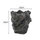 Axyaa Ceramic Rock Vase | Gold-plated Simulation Stone Design