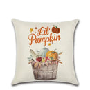 Axyaa Pumpkin Car Print Pillow Cover for Fall Home Decor