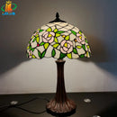 Axyaa Tiffany Style Stained Glass Table Lamp - 12 Inch Alloy Base Lighting