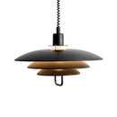 Axyaa Nordic LED Circular Chandelier Pendant Light for Living Room Indoor Lighting