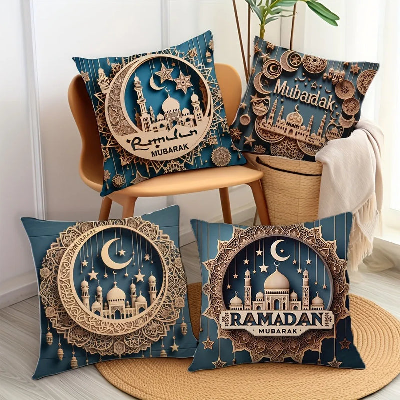 Axyaa 3D Castle Crescent Moon Pillowcase - Home Room Decoration