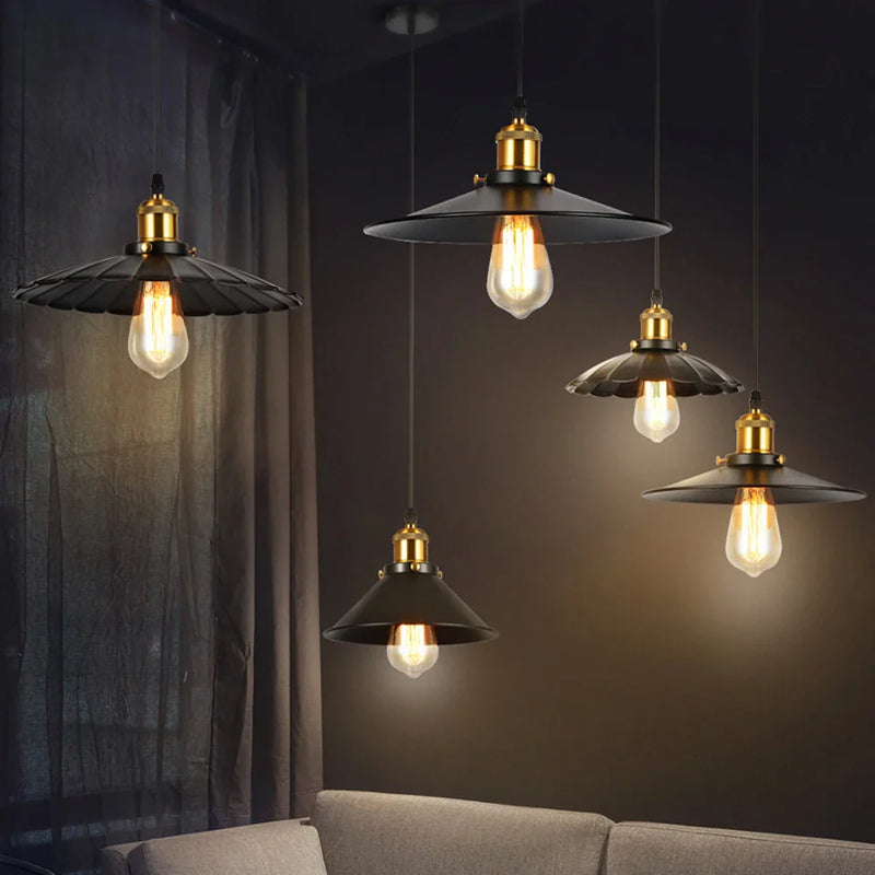 Axya Retro Loft Chandelier Pendant Lamp E27 Industrial Hanging Lights LED Edison Home Lighting