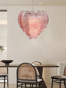 Vintage European Style Rose Bud Glass Chandelier by Axyaa - LED Pendant Light for Living Room