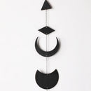 Axyaa Moon Phase Wall Hanging: Boho Wood Garland Room Decor for Living Room Bedroom Nursery