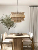 Axyaa Retro Rope Ceiling Chandelier for Kitchen Table Lighting