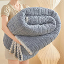Axyaa Cartoon Bear Velvet Blanket: Soft Coral Fleece Throws for Sofa, Single/Double Size