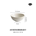 Axyaa Large Ceramic Soup Noodle Bowl - Beige Boiled Sauerkraut Fish Dish