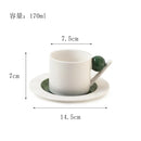 Axyaa Geometric Ceramic Coffee Cup Set