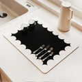 Axyaa Coffee Dish Mat: Absorbent, Anti-slip, Quick Dry Draining Pad