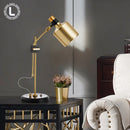 Axyaa Retro Gold Desk Lamp for Living Room Bedroom Study