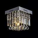 Axyaa Modern Crystal Square Chandelier for Dining Room, Hallway, Entrance