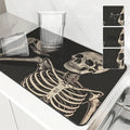 Axyaa Vintage Skull Coffee Absorbent Drying Mat for Kitchen Tables