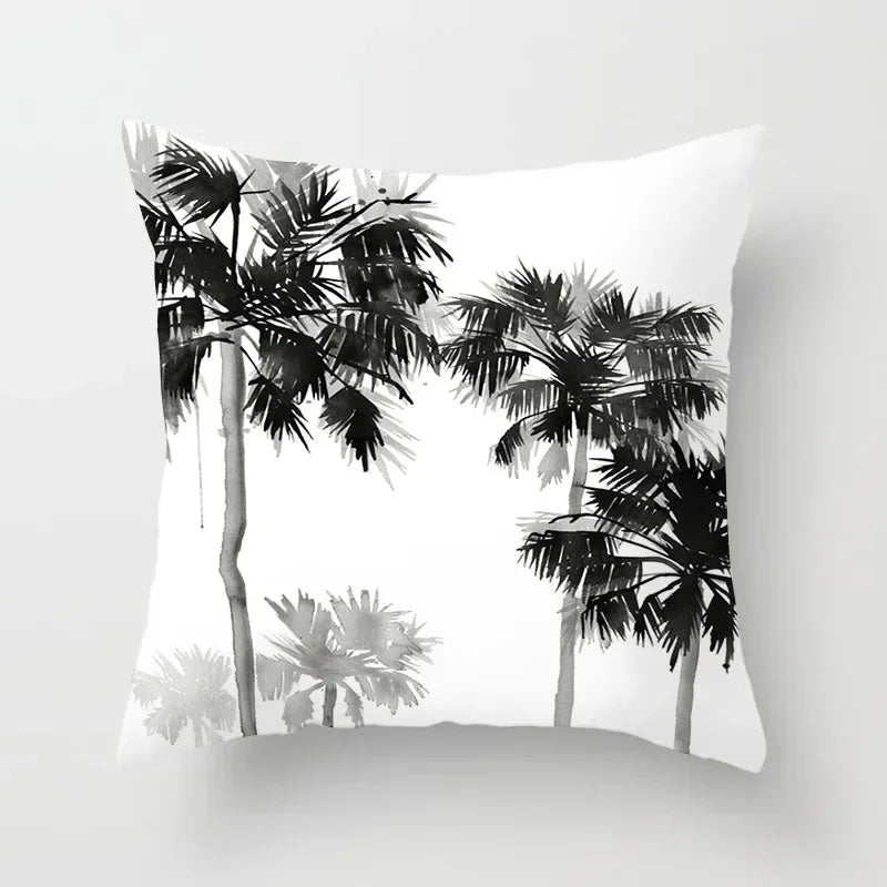 Axyaa Black and White Nordic Style Car Pillowcase Sofa Pillow Cover