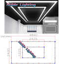 Axyaa Hexagon Honeycomb LED Bar Lamp for Garage, Workshop, Gym - Super Bright Lighting