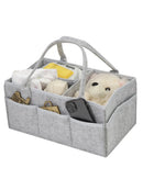 Axyaa Foldable Mommy Tote Bag with Thicken Portable Diaper Storage Organizer