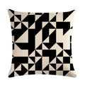 Axyaa Diamond Geometry Pillow Cover - Geometric Print Cushion Case 45x45cm
