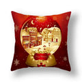 Axyaa Festive Christmas Pillow Case for Sofa Decor Merry Xmas Cushion Cover