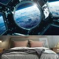 Axyaa Space Rocket Astronaut Tapestry Wall Art Decoration for Living Room