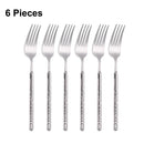 Axyaa Stainless Steel Cutlery Set with Hammer Pattern Handle