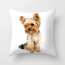 Axyaa Cute Dog Print Pillow Case for Bedroom Sofa Car Decor