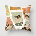 Axyaa Women Flower Oil Painting Decorative Pillowcase for Home Sofa Decor