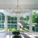 Axyaa Glass Bubble Ceiling Chandelier - Luxury LED Hanging Lamp for Living Dining Room