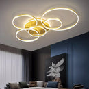 Axyaa LED Ceiling Lamp with Remote Dimming for Modern Home Decor