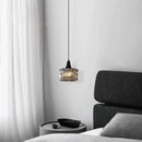Axyaa Retro Glass LED Chandelier Pendant Light for Dining Living Room Kitchen Bedroom