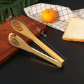 Axyaa Stainless Steel Food Tongs - Multi-Use Nonstick Clamp for Home Kitchen