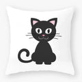 Axyaa Black Cat Pillowcase 45*45 Sofa Car Home Decor Cushion Cover