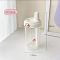 Axyaa Kids Bubble Tea Glass Bottle with Straw - BPA Free