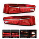 Axyaa Tail Lights for Audi A6 C7 2012-2015, Brake Reverse Signal Running Lamps