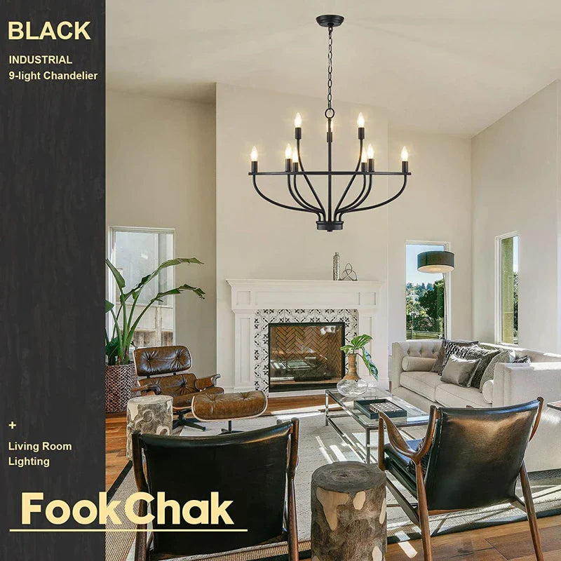 Axyaa Retro Branch Chandelier Light for Dining Room, American Farmhouse Style