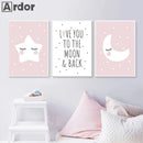Nordic Style Nursery Wall Art Print for Kids Room Decor by Axyaa