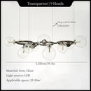 Axyaa Moonlight Bean Chandelier: Modern Hanging Lights for Home Decoration