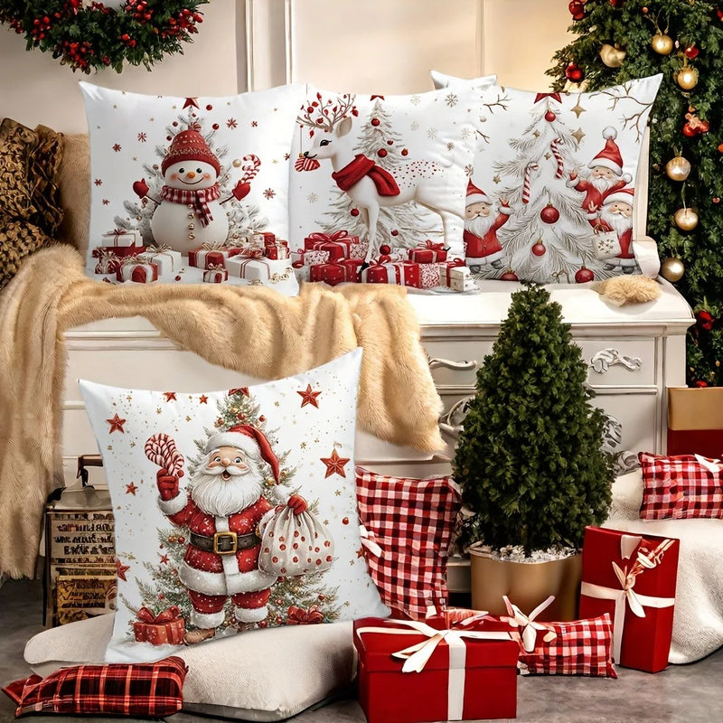 Axyaa Christmas Decor Pillowcase Home Room Sofa Cushion Cover