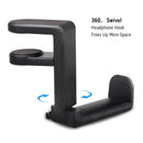 Table Gaming Headphone Holder Arm Clamp Hook Storage by Axyaa