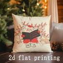 Axyaa Christmas Festive Pillow Covers for Sofa Bedroom Car