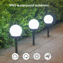 Axyaa Solar Round Ball Light: LED Outdoor Waterproof Garden Decoration