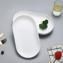 Axyaa 4/6 PP Oval Plates: Reusable for Family Kitchen, Picnics & Restaurants